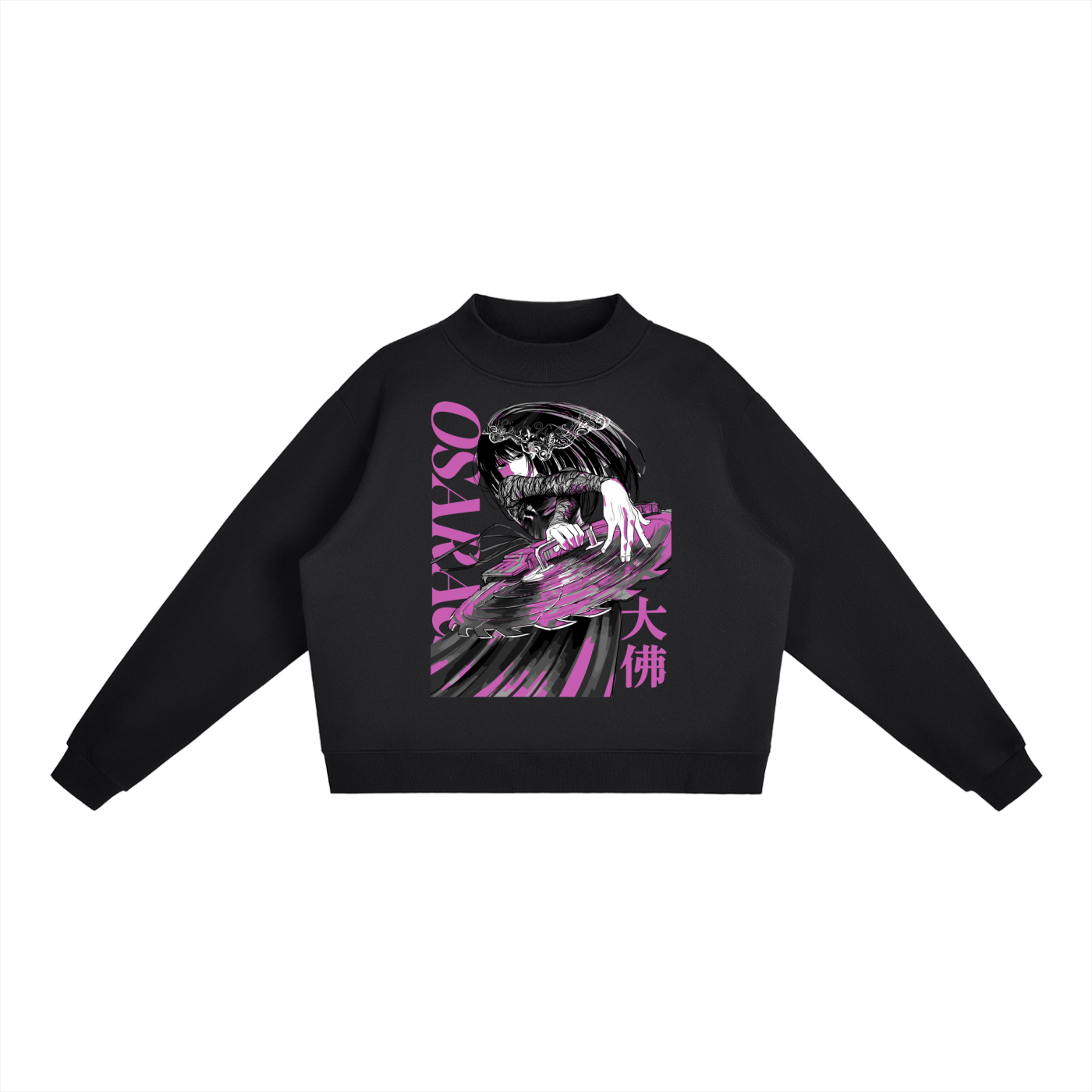 Osaragi Sakamoto Days Essential Fleece Mid-Neck Crew Sweatshirt