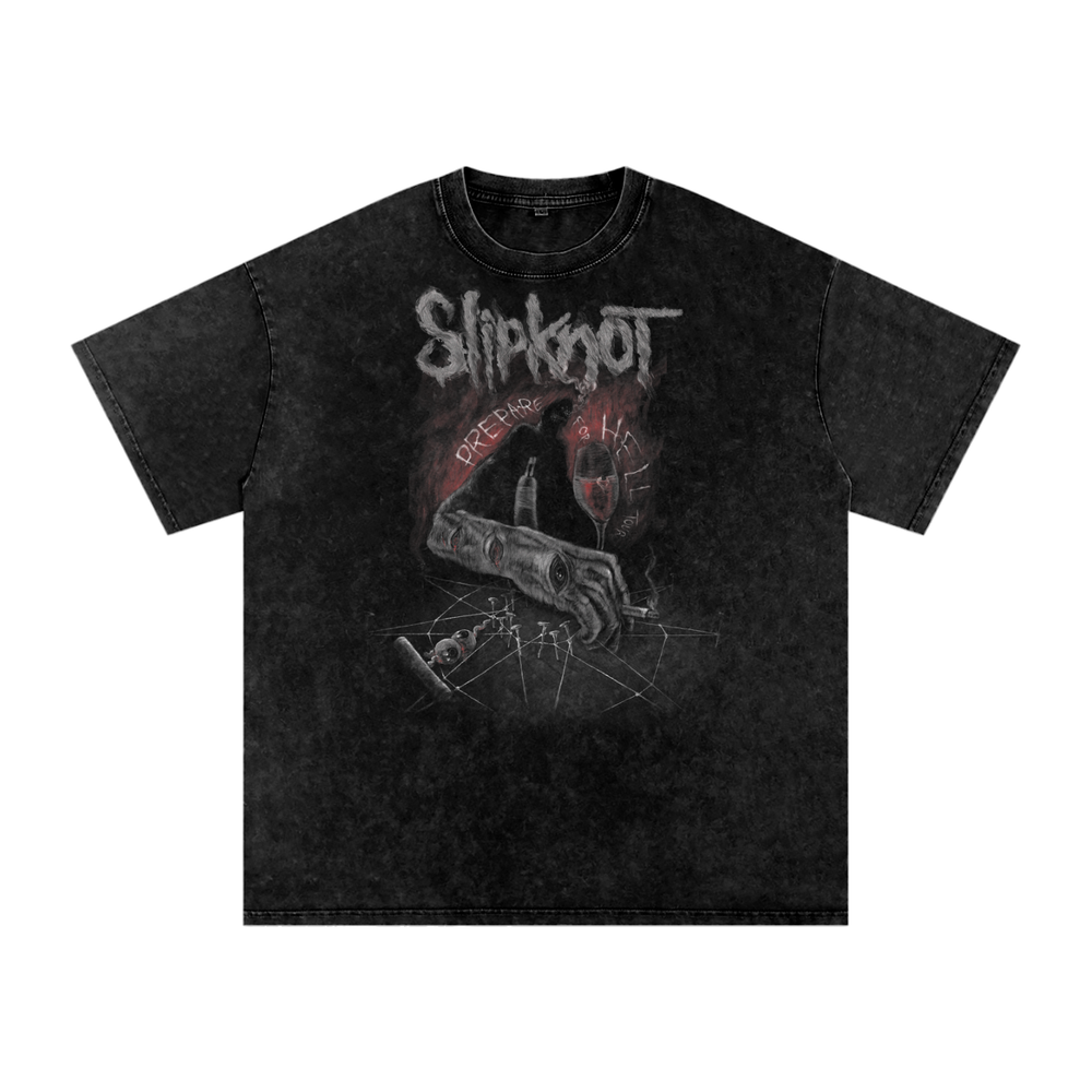 Slipknot Acid Wash Oversize T-Shirt