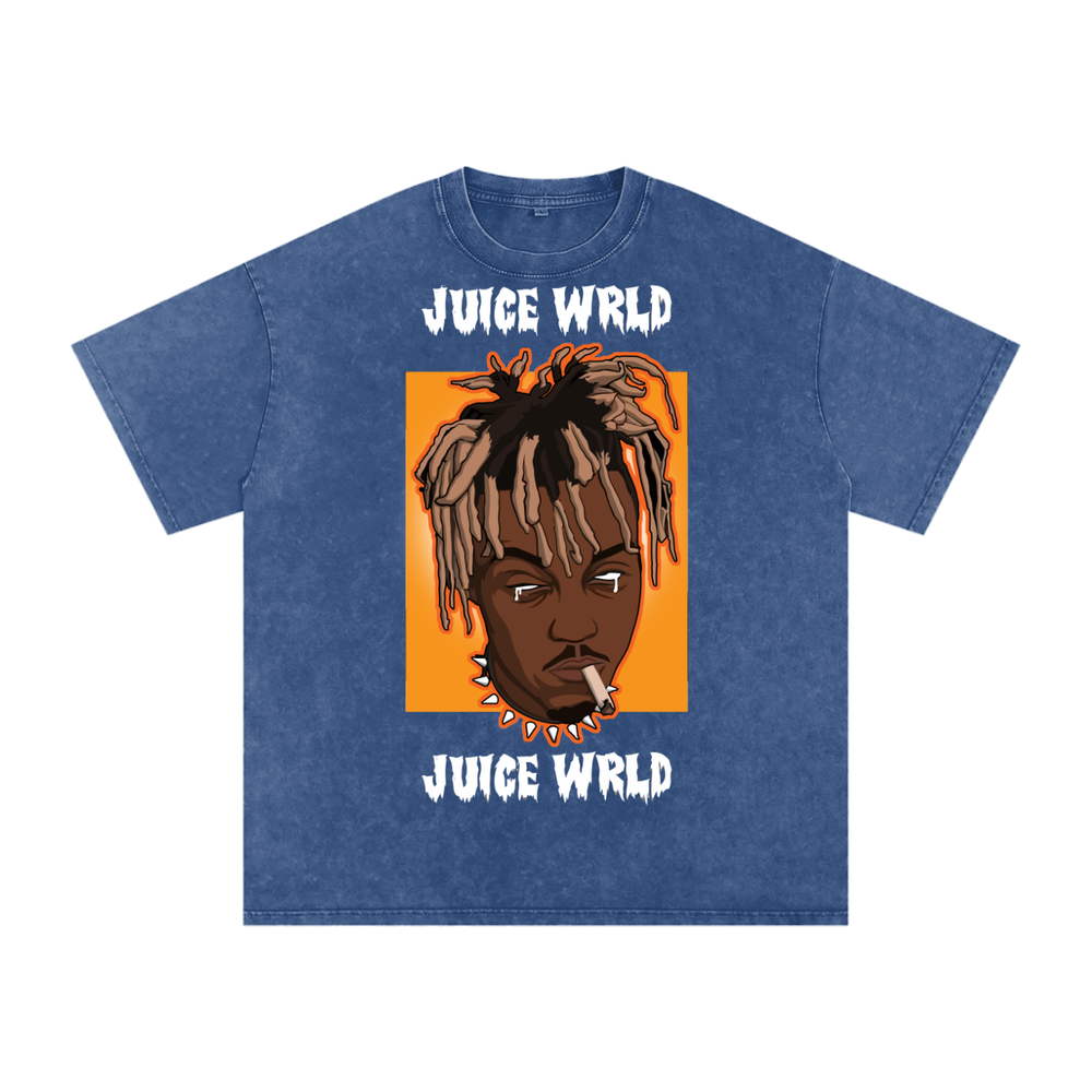 Juice Wrld Acid Wash Oversize T-Shirt