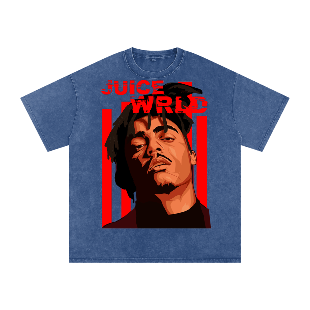 Juice Wrld Acid Wash Oversize T-Shirt