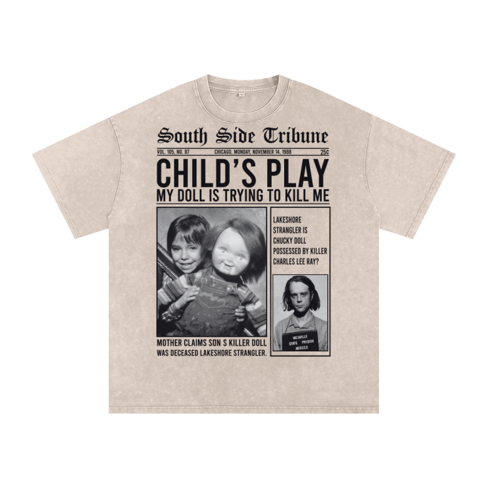 Chucky Acid Wash Oversize T-Shirt