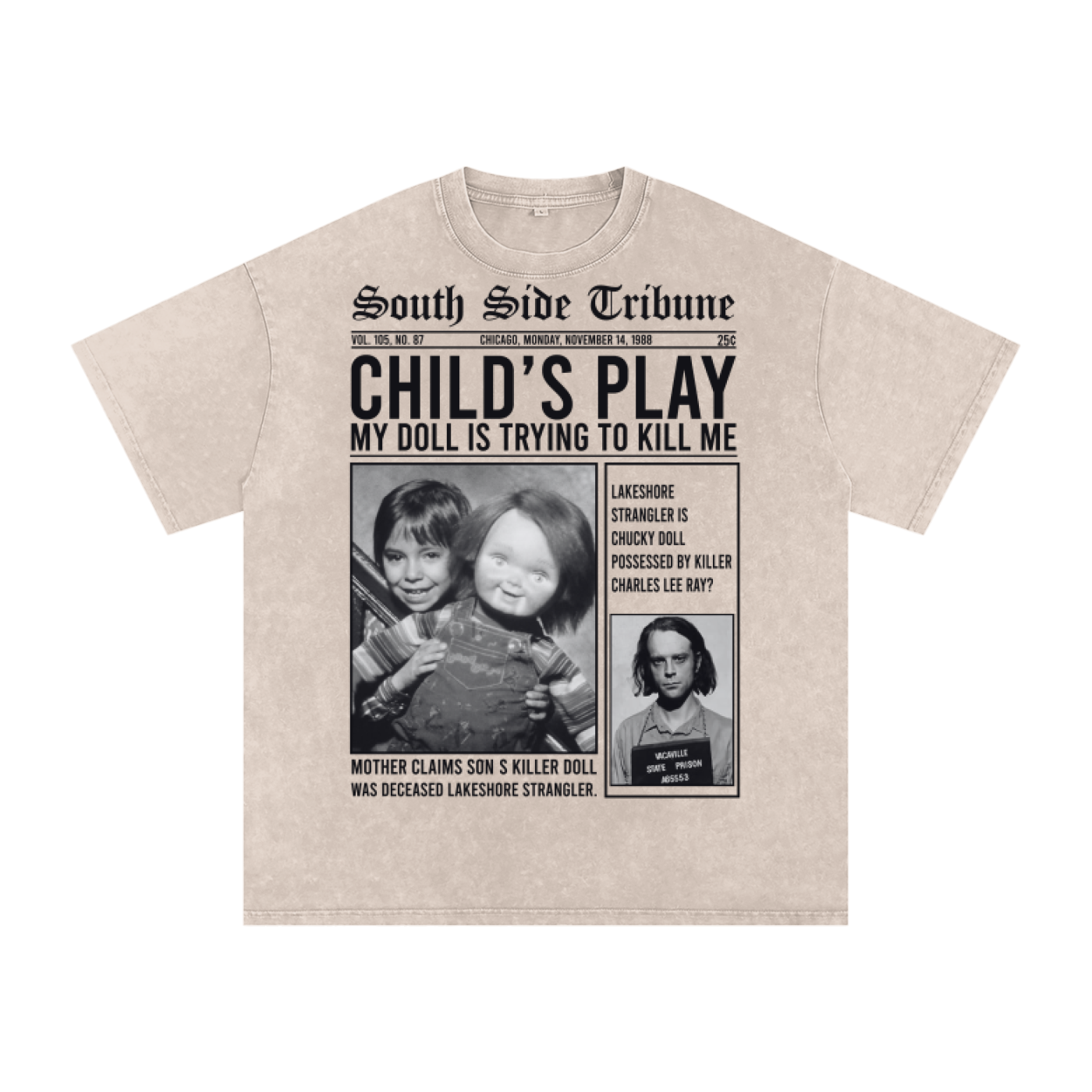 Chucky Acid Wash Oversize T-Shirt