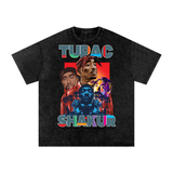Tupac Shakur Acid Wash Oversize T-Shirt
