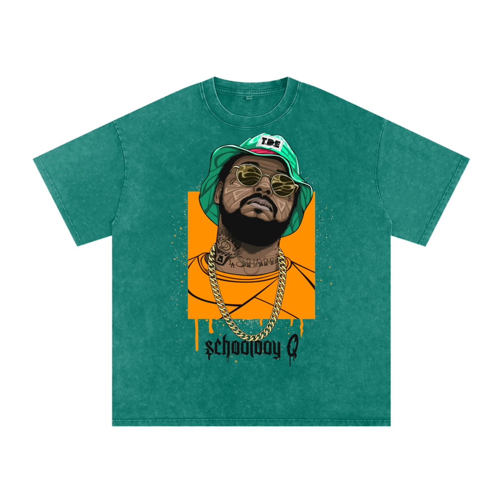 Schoolboy Q Acid Wash Oversize T-Shirt