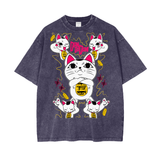 Turbo Granny Dandadan Acid Wash Oversize T-Shirt - 