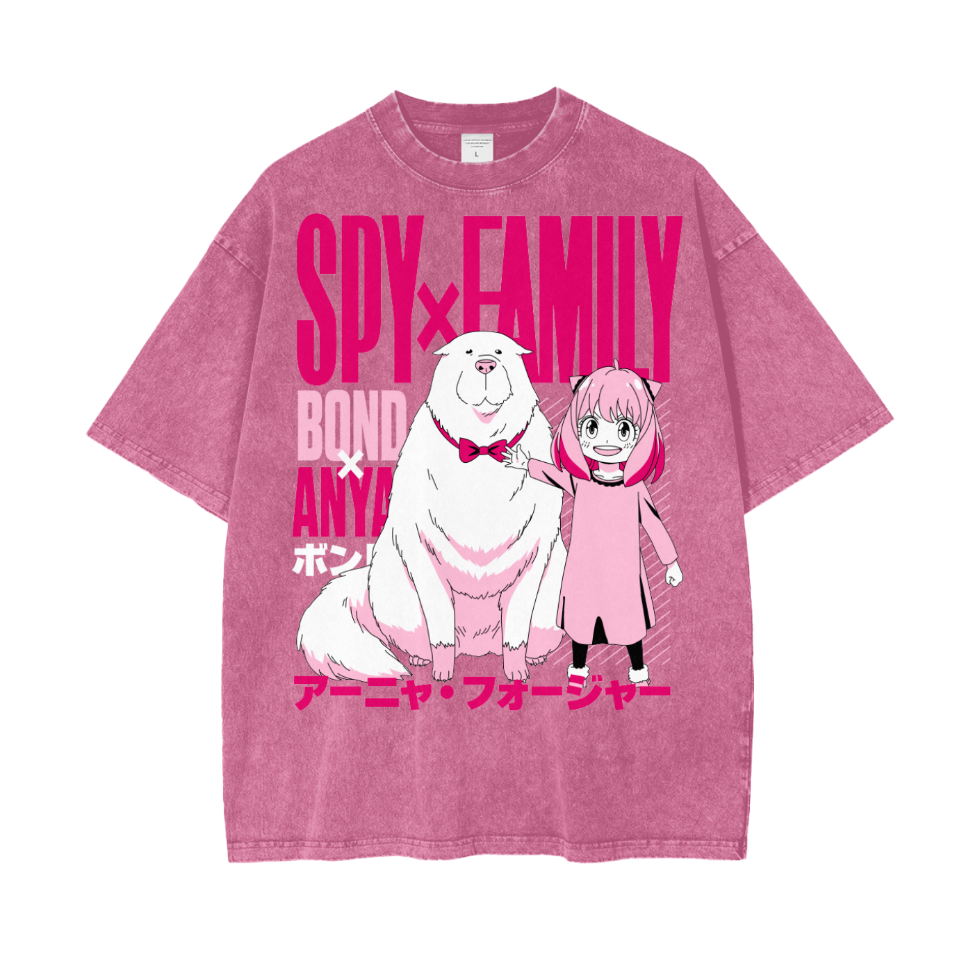 Anya Spy x Family Oversize Snow Washed T-Shirt