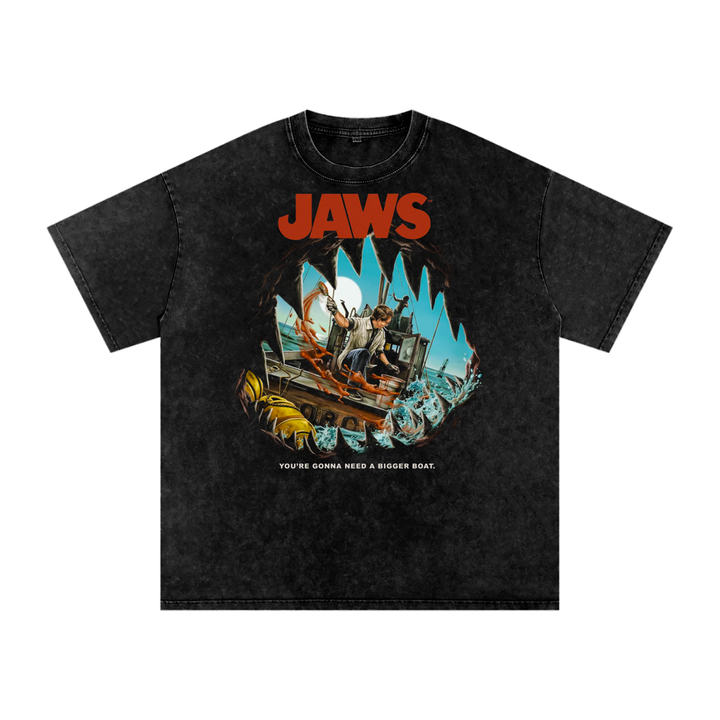 Jaws Acid Wash Oversize T-Shirt