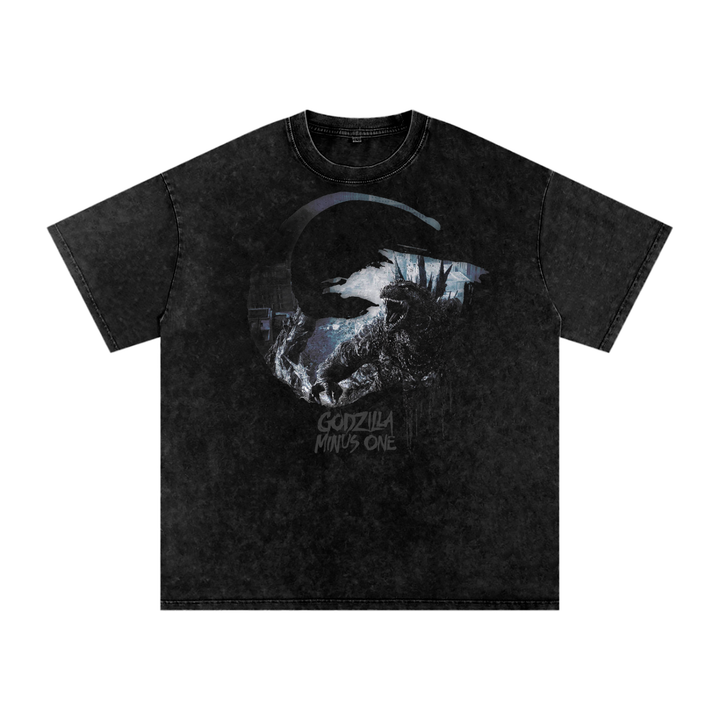 Godzilla Acid Wash Oversize T-Shirt