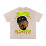 Kanye West Acid Wash Oversize T-Shirt