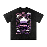 Kirby x Gojo Jujitsu Kaisen Acid Wash Oversize T-Shirt