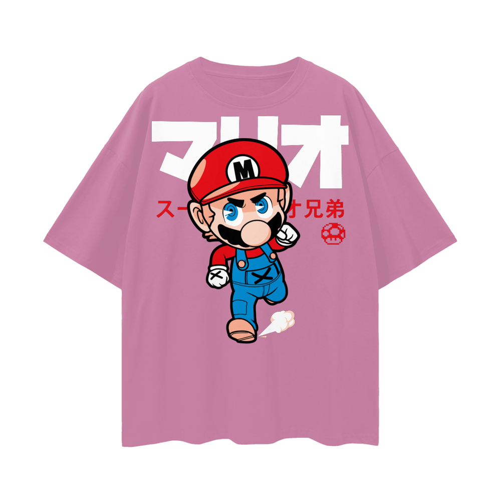 Mario Oversize Deep Drop Shoulder Tee