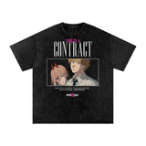 Denji x Power Chainsaw Man Acid Wash Oversize T-Shirt