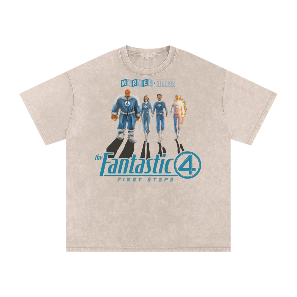 Fantastic Four Acid Wash Oversize T-Shirt