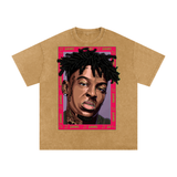 21 Savage Acid Wash Oversize T-Shirt