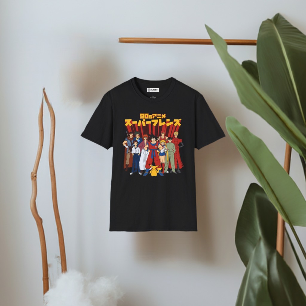 90s Anime Unisex Softstyle T-Shirt - Premium T-Shirt from - Just $26! Shop now at IGZ Clothing 